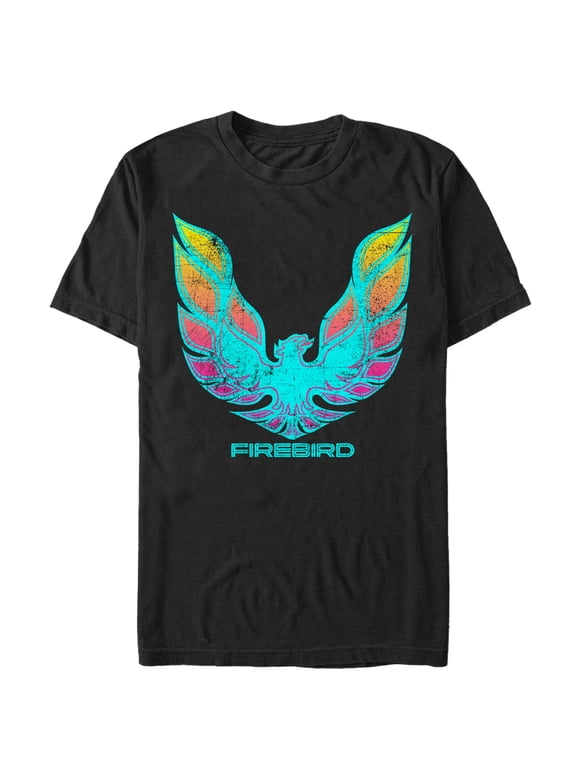 Men's General Motors Pontiac Firebird Logo Graphic Tee Black Medium
