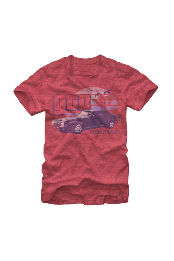 Men's General Motors Pontiac GTO Graphic Tee Red Heather Large