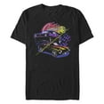thumbnail image 1 of Men's General Motors Purple and Black Hotrod Camaros  Graphic Tee Black Medium, 1 of 5