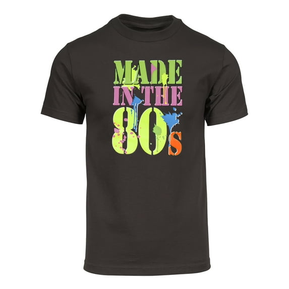 Men's Generation X Made in the 80's Neon T-Shirt - Brown - 3X-Large