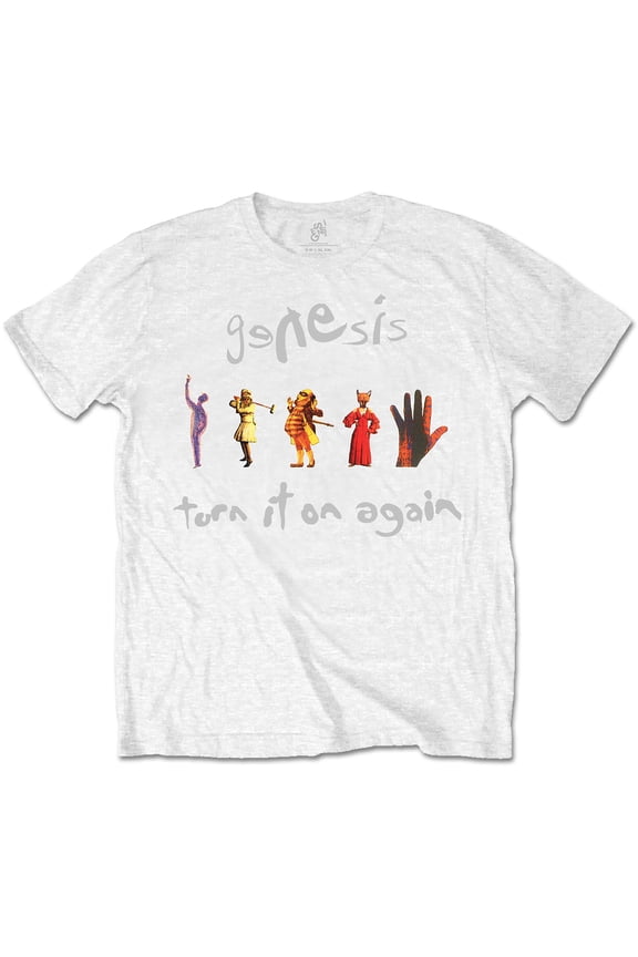 Men's Genesis Turn It On Again T-shirt Small White
