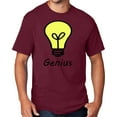 thumbnail image 1 of Men's Genius Lightbulb T-shirt, 3XL Cardinal Red - TALL, 1 of 3