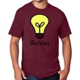 thumbnail image 1 of Men's Genius Lightbulb T-shirt, 5XL Cardinal Red, 1 of 3