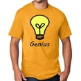 thumbnail image 1 of Men's Genius Lightbulb T-shirt, 6XL GOLD, 1 of 3