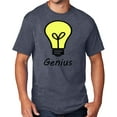 thumbnail image 1 of Men's Genius Lightbulb T-shirt, Large Heather Navy Blue, 1 of 3