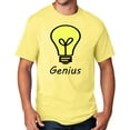 thumbnail image 1 of Men's Genius Lightbulb T-shirt, Medium Yellow, 1 of 3