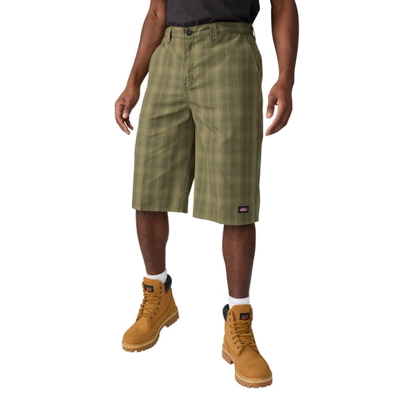 Men's Genuine Dickies 13" Plaid Short