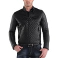 thumbnail image 1 of Men's Genuine Lambskin Leather Jacket Slim fit Motorcycle jacket A064, 1 of 4