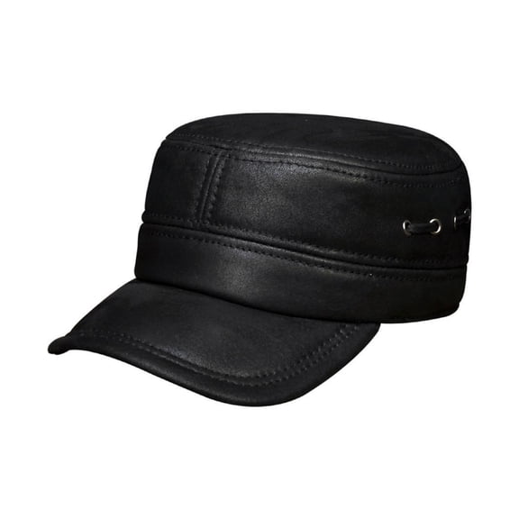 Men's Genuine Leather Baseball Cap Brand New Winter Warm Russian Real Leather Caps ,Fashion