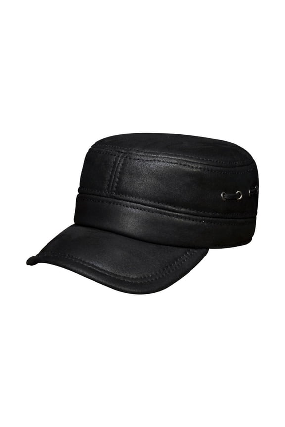 Men's Genuine Leather Baseball Cap Brand New Winter Warm Russian Real Leather Caps ,Fashion