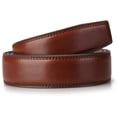 thumbnail image 1 of Men's Genuine Leather Belt without Buckle Ratchet Belt 35mm 1 3/8",replacement belt, 1 of 6