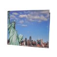 thumbnail image 1 of Men's Genuine Leather Bifold Multi Card ID Center Flap Wallet with Graphics Liberty, 1 of 9