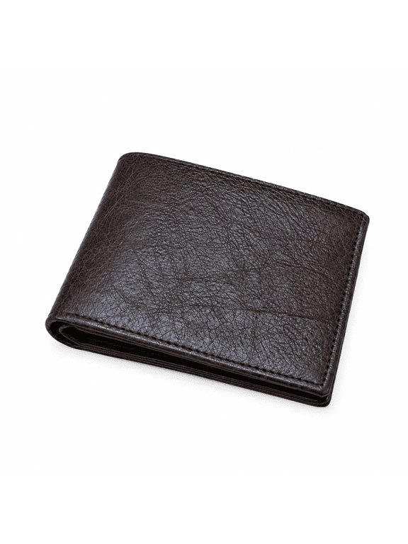 Adi Veda - Textured Bi-Fold Wallet with Multiple Card Slots and Cash Compartment for Men, Classic Everyday Carry Design