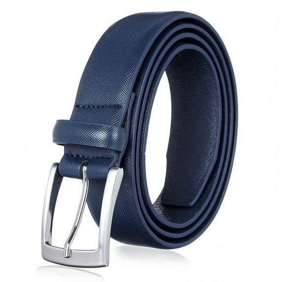 men's genuine leather dress belt for work business and casual occasions - classic, fashion, and functional