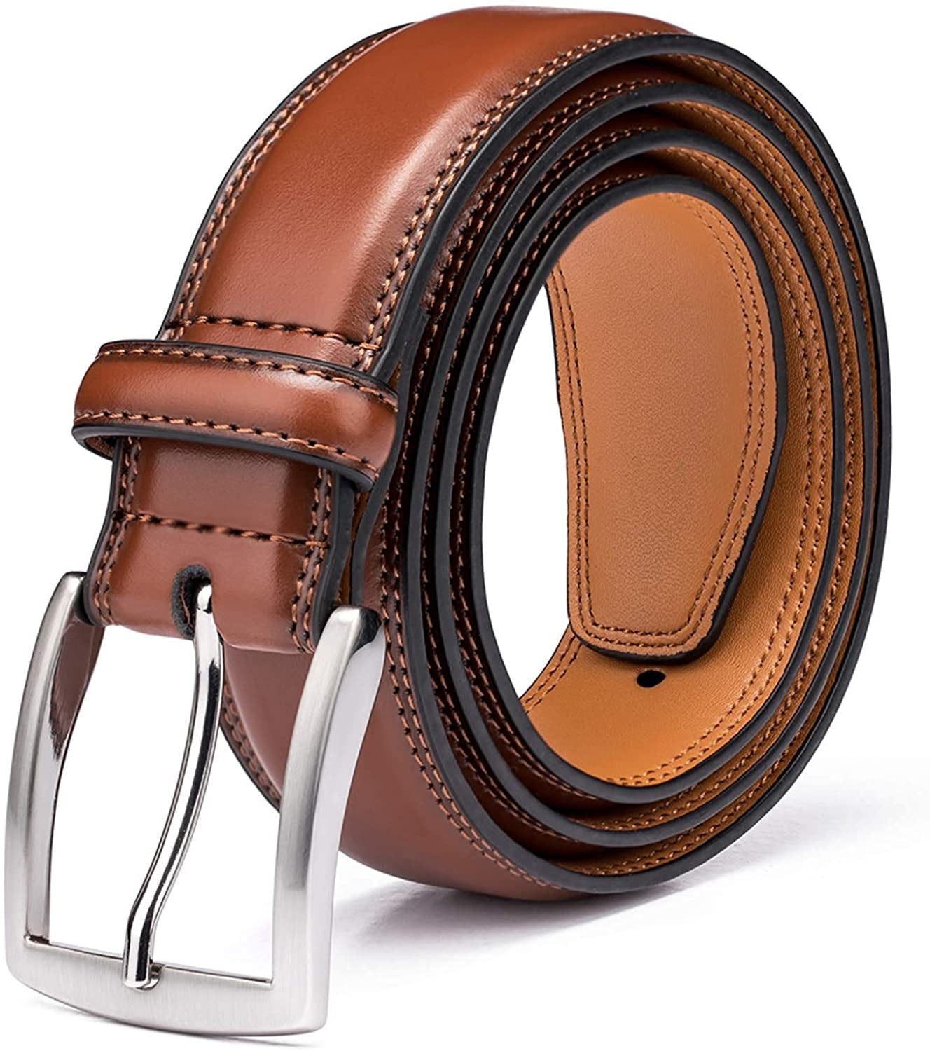 Amazon.com: VOODUE Leather Men's Belt Retro Casual Design