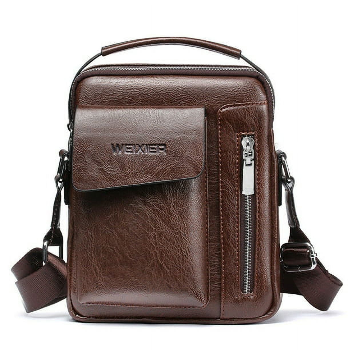 Men's Genuine Leather Handbag Shoulder Bag Fashion Cross Body Messenger ...