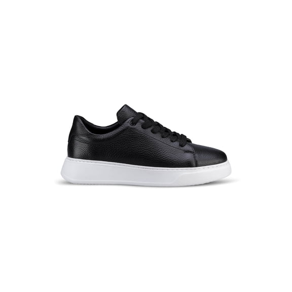 Men’s Genuine Leather Lace-Up Casual Sneakers