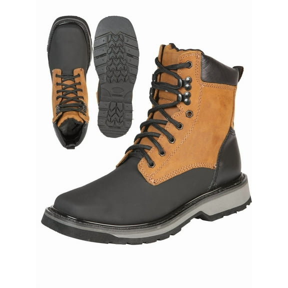 Men's Genuine Leather Lace-Up Soft Toe Full Welt Work Boots 'El General' 51267