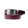 thumbnail image 1 of Men's Genuine Leather Ratchet Dress Belt with Automatic Buckle - DS7869 - Burgundy, S, 1 of 4