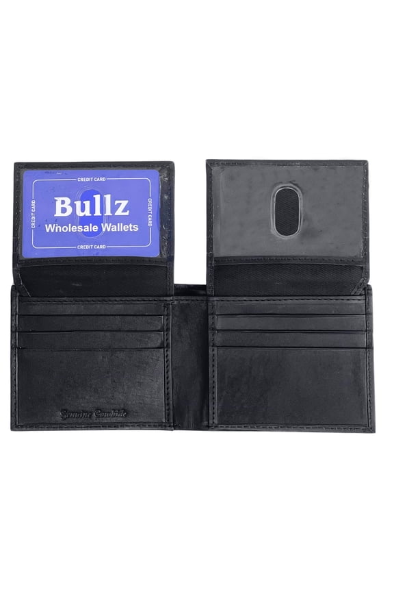 Men's Genuine Leather Slim Bifold Multi ID Credit Card Holder Men's Wallet