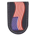 thumbnail image 1 of Men's Genuine Leather Strong Magnetic Money Clip USA Logos USA Eagle, 1 of 9
