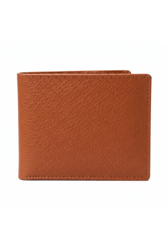 Men's Genuine Leather Wallet | Slim Bi-Fold Wallet with Multiple Card Slots & Cash Compartment | Durable Everyday Wallet for Men|W3-Tan