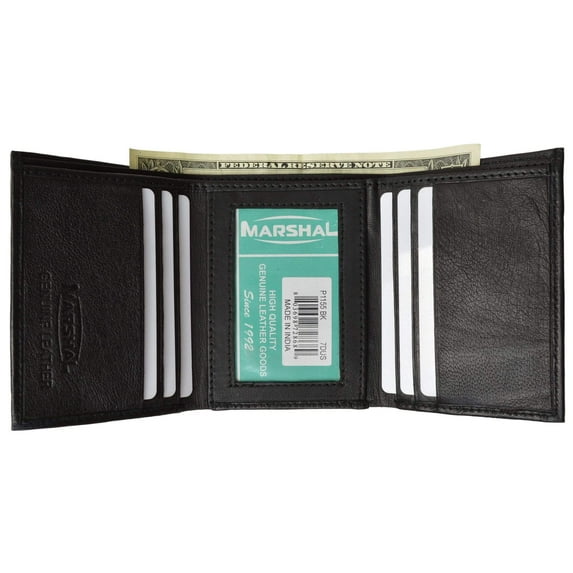 Men's Genuine Soft Leather Trifold Wallet P 1155 (C)