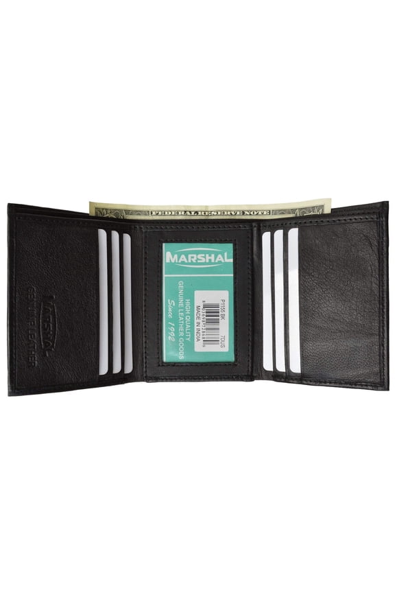 Men's Genuine Soft Leather Trifold Wallet P 1155 (C)
