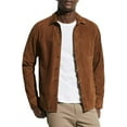 thumbnail image 1 of Men's Genuine Suede Leather Jacket Shirt Soft Stylish Motorcycle Jacket A317, 1 of 3