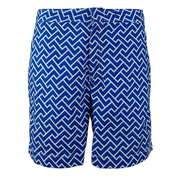 Men's Geometrical Swim Trunks-C-30W