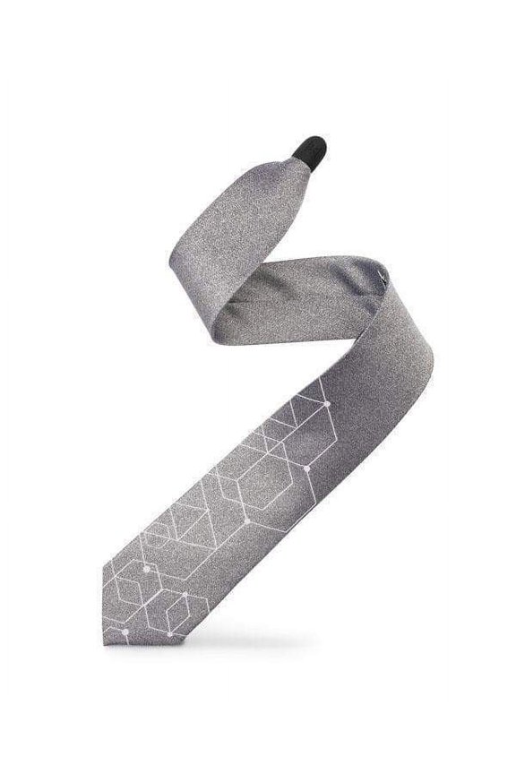 Men’s Geometrix Pattern Slim Neck Tie
