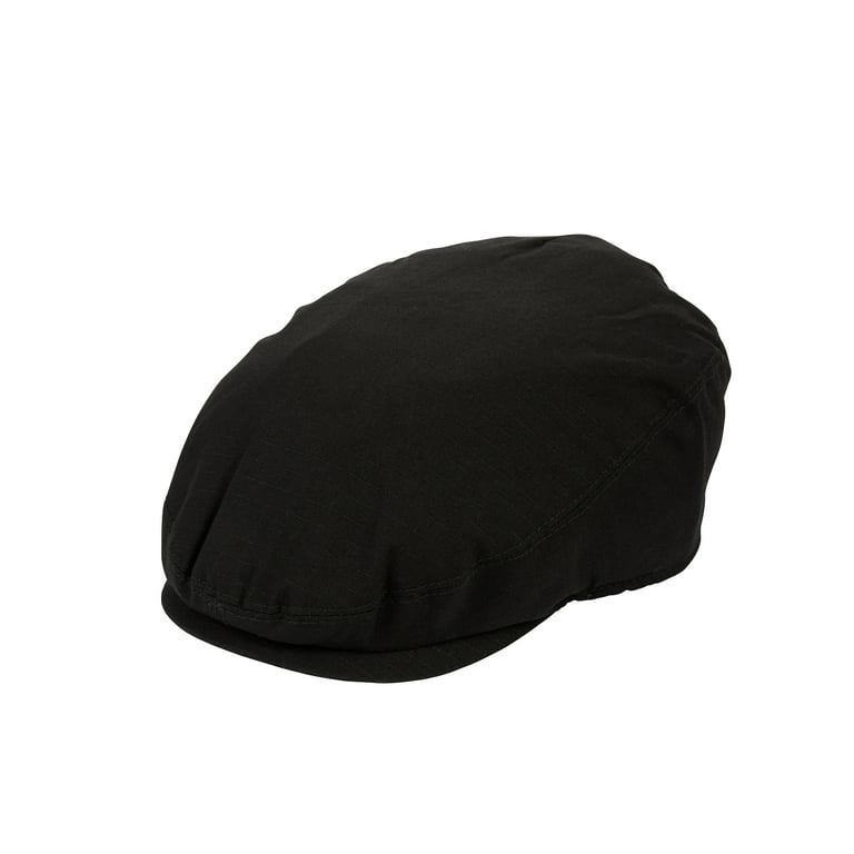 George Men's Classic Black Ivy Cap Woven Polyester with Comfort
