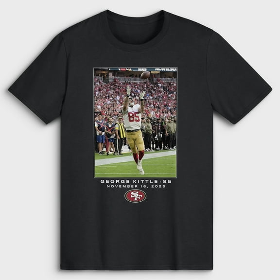 Men's George Kittle Black San Francisco 49ers NFL Flash Features Week 11 Big & Tall T-Shirt