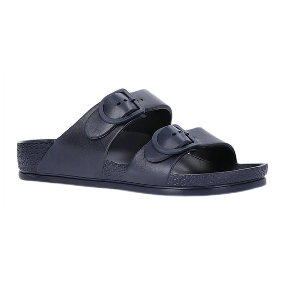 George Men's Two Buckle Slide Sandals