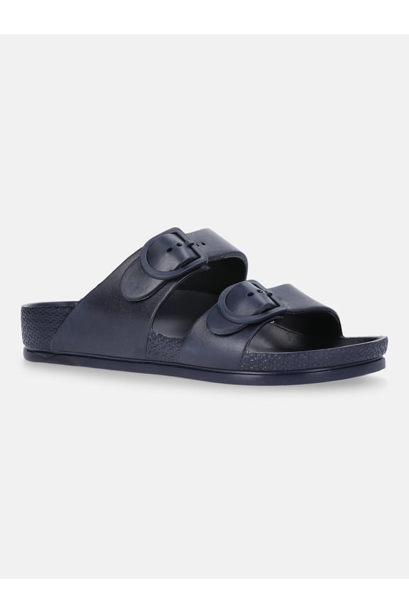 Men's Two Buckle Slide Sandals