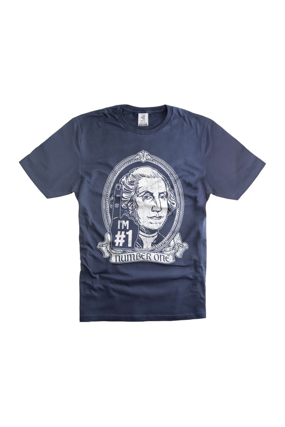 Men's George Washington Number One Shirt 4th Of July Patriotic Shirt USA Fourth July Gifts