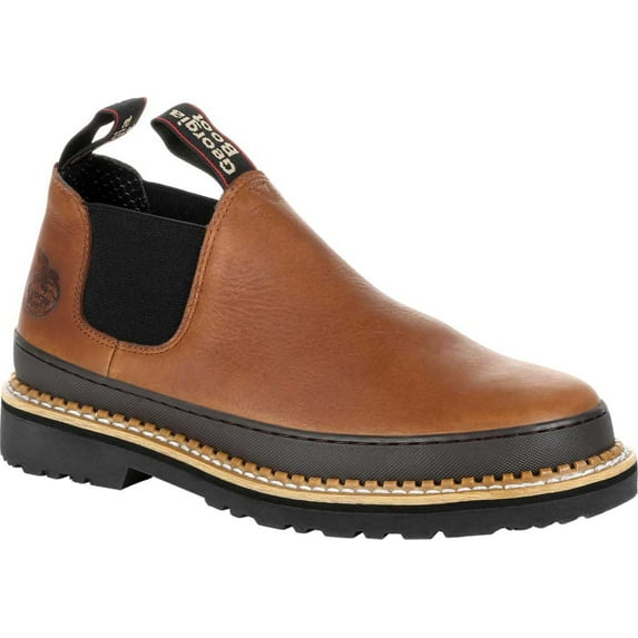 Men's Georgia Boot GB00321 Georgia Giant Revamp Romeo ST Chelsea Boot Brown Full Grain SPR Leather 13 W