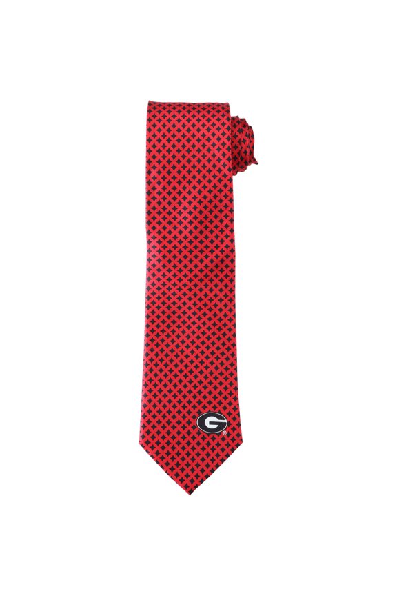 Men's Georgia Bulldogs Diamante Print Silk Tie