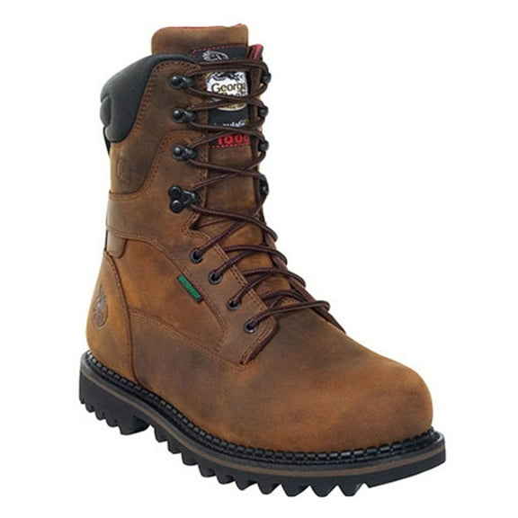 Men's Georgia ST WP Lace Up Work Boots BROWN 9 D