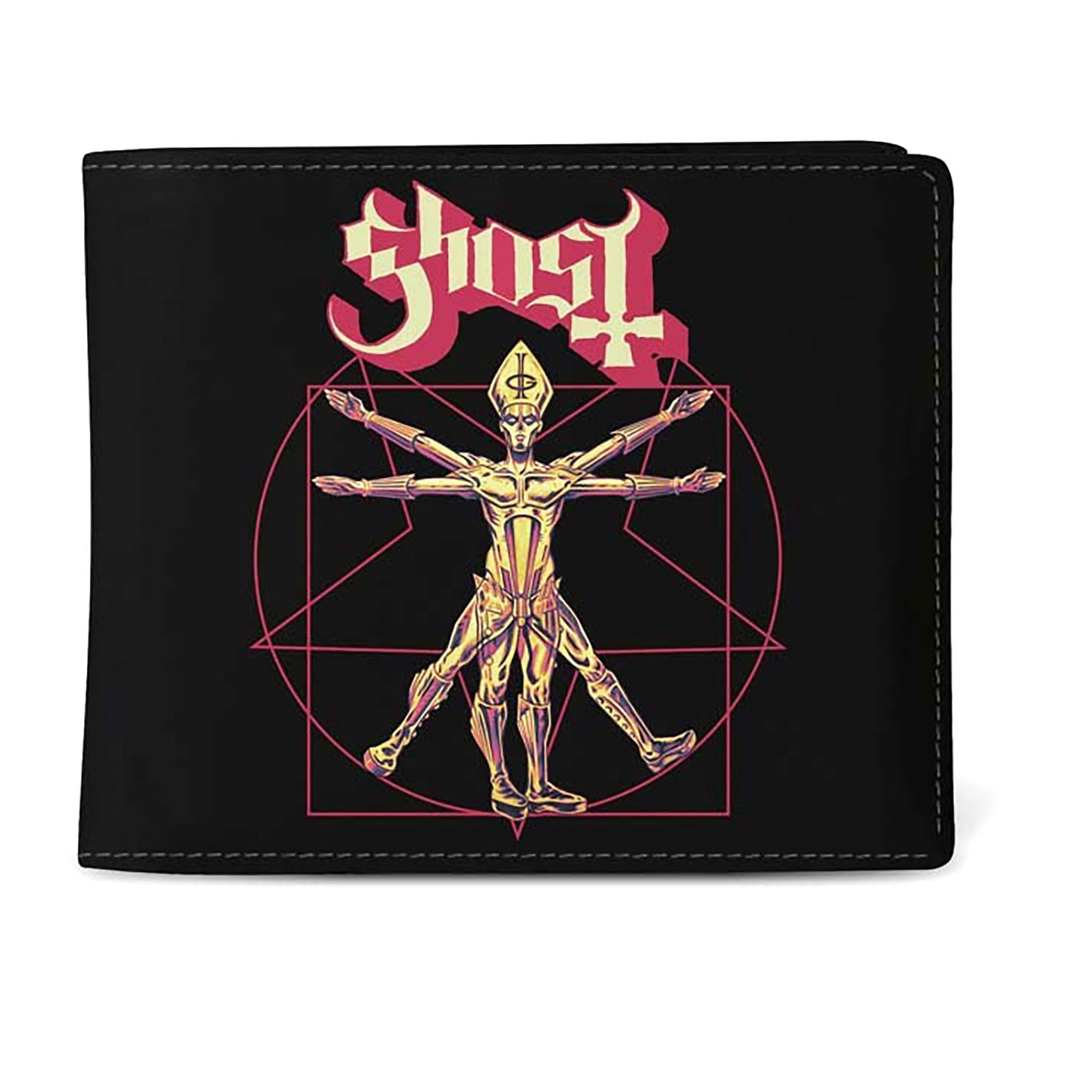 Ghost Tech Wallets Men's Ghost Popestar Premium Wallet Bi-Fold Wallet Black - Walmart.com