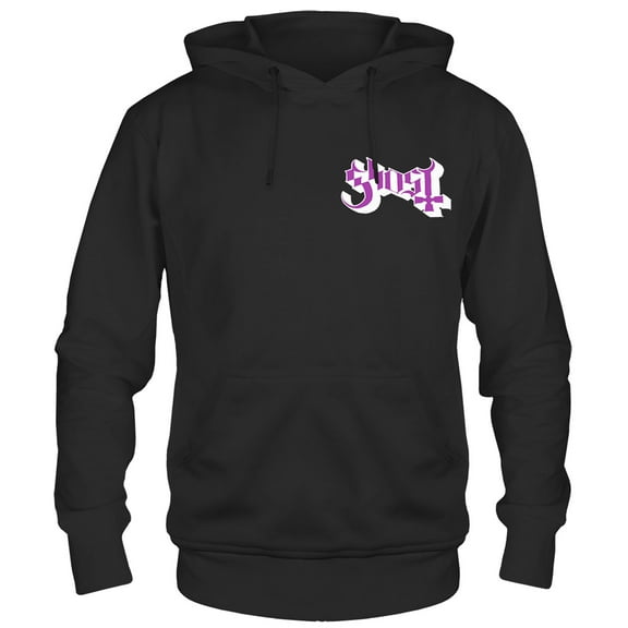 Men's Ghost Purple Papa Plaguebringer Hooded Sweatshirt Large Black