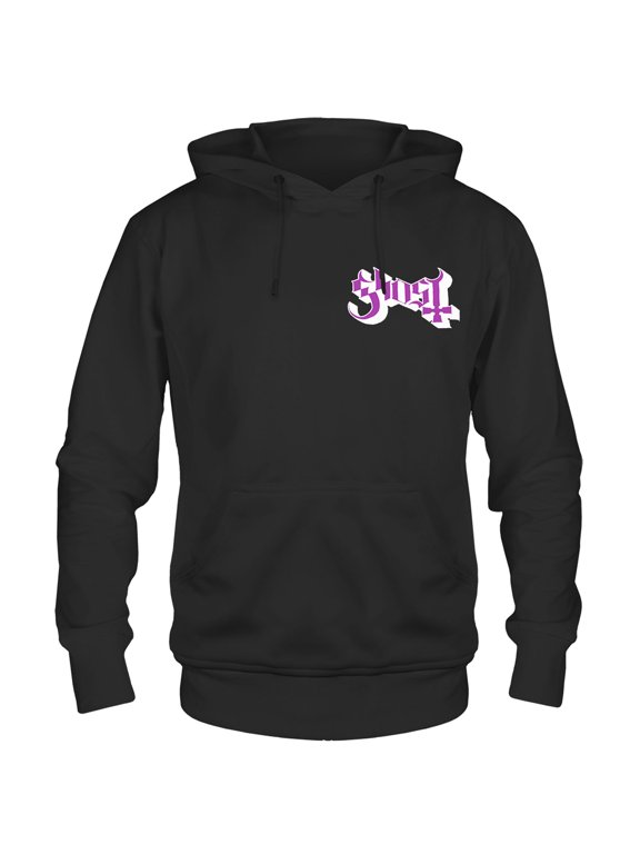 Men's Ghost Purple Papa Plaguebringer Hooded Sweatshirt X-Large Black
