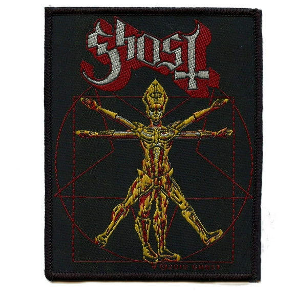 Men's Ghost The Vitruvian Ghost Woven Patch