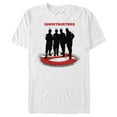 thumbnail image 1 of Men's Ghostbusters Black Silhouettes Standing On Logo Graphic Tee White Large, 1 of 5