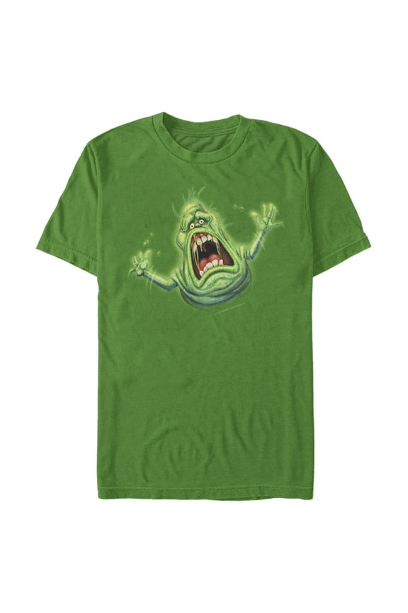 Men's Ghostbusters Cartoon Slimer Graphic Tee Kelly Green Large