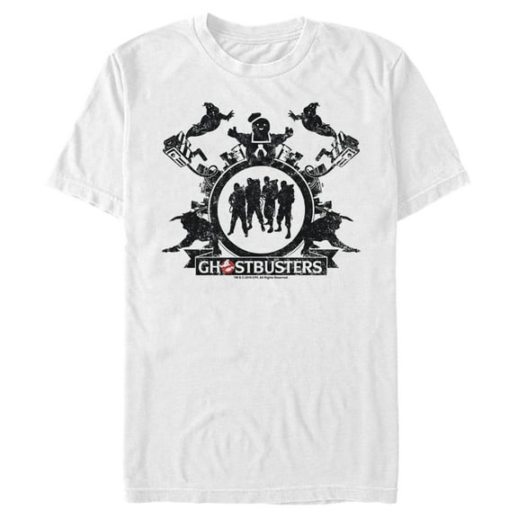 Men's Ghostbusters Character Stamp Graphic Tee White 2X Large