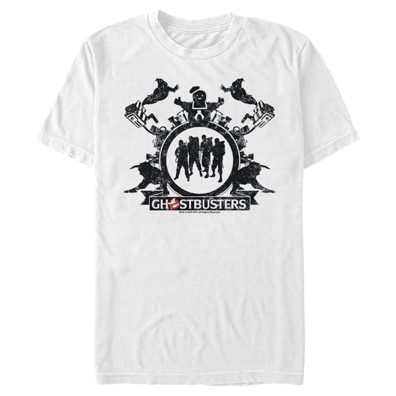 Men's Ghostbusters Character Stamp Graphic Tee White X Large