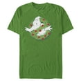 thumbnail image 1 of Men's Ghostbusters Christmas Wreath Logo  Graphic Tee Kelly Green 2X Large, 1 of 5