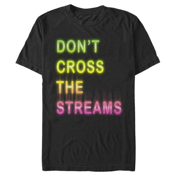 Men's Ghostbusters Don't Cross the Streams Graphic Tee Black 3X Large