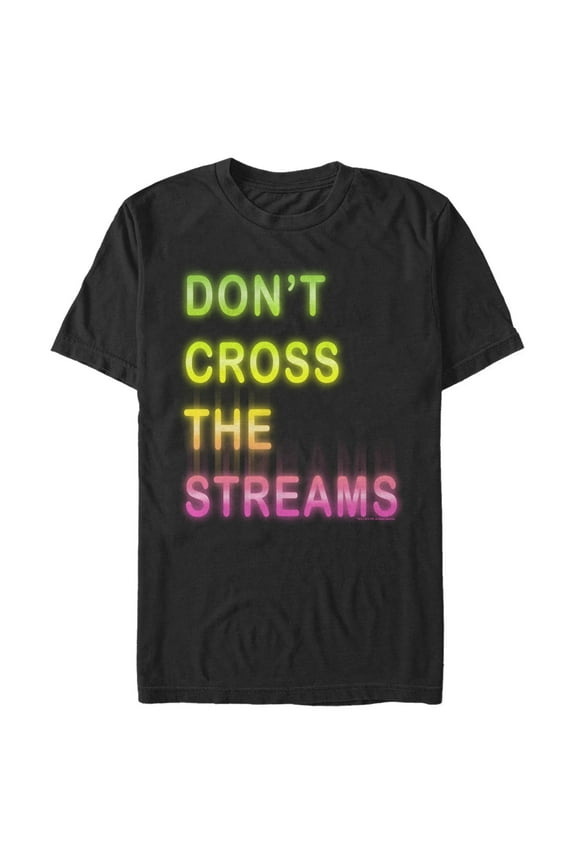 Men's Ghostbusters Don't Cross the Streams Graphic Tee Black Large